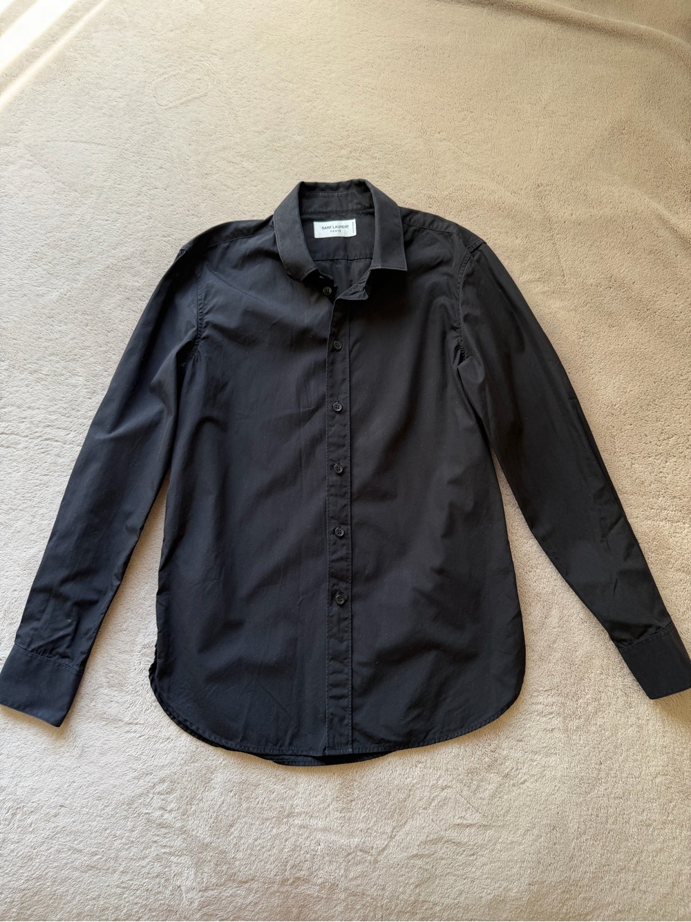 Saint Laurent Black Long Sleeve Dress Shirt